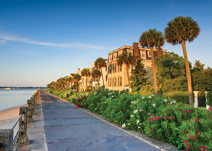 The Battery promenade in Charleston, South Carolina